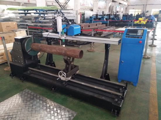плазма машина за сечење cnc за челични цевки со ротирачки 43/63/100/160 / 200A за продажба
