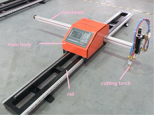 Нов производ CNC плазма машина за сечење метален лим 1200 * 1200mm работна површина