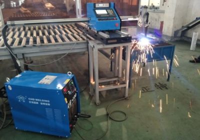 Пренослив CNC пламен плазма сечење метална машина за нерѓосувачки, јаглероден челик и со евтини компоненти делови
