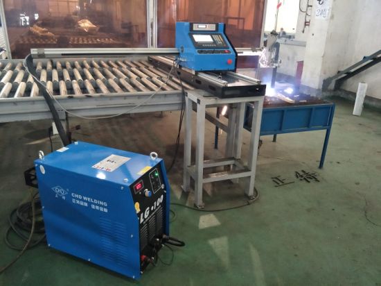 железна плоча, јаглероден челик, алуминиумски рез 1325 43,63,100,200А THC CNC плазма машина за сечење во Кина за продажба